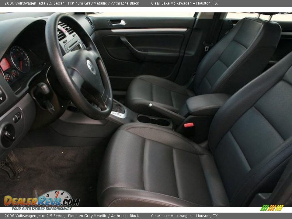 2006 Volkswagen Jetta 2.5 Sedan Platinum Grey Metallic / Anthracite Black Photo #5