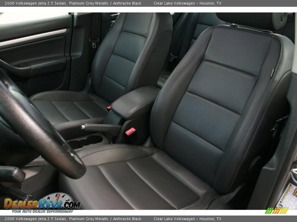 2006 Volkswagen Jetta 2.5 Sedan Platinum Grey Metallic / Anthracite Black Photo #7