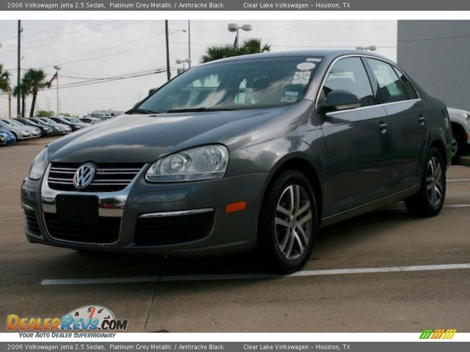 2006 Volkswagen Jetta 2.5 Sedan Platinum Grey Metallic / Anthracite Black Photo #11