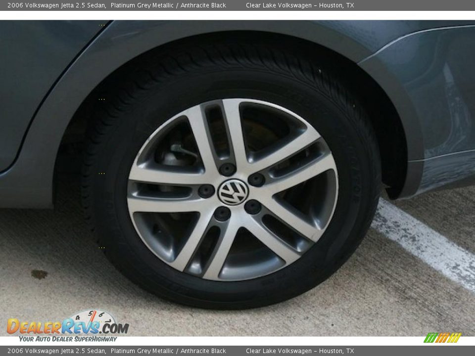 2006 Volkswagen Jetta 2.5 Sedan Platinum Grey Metallic / Anthracite Black Photo #13