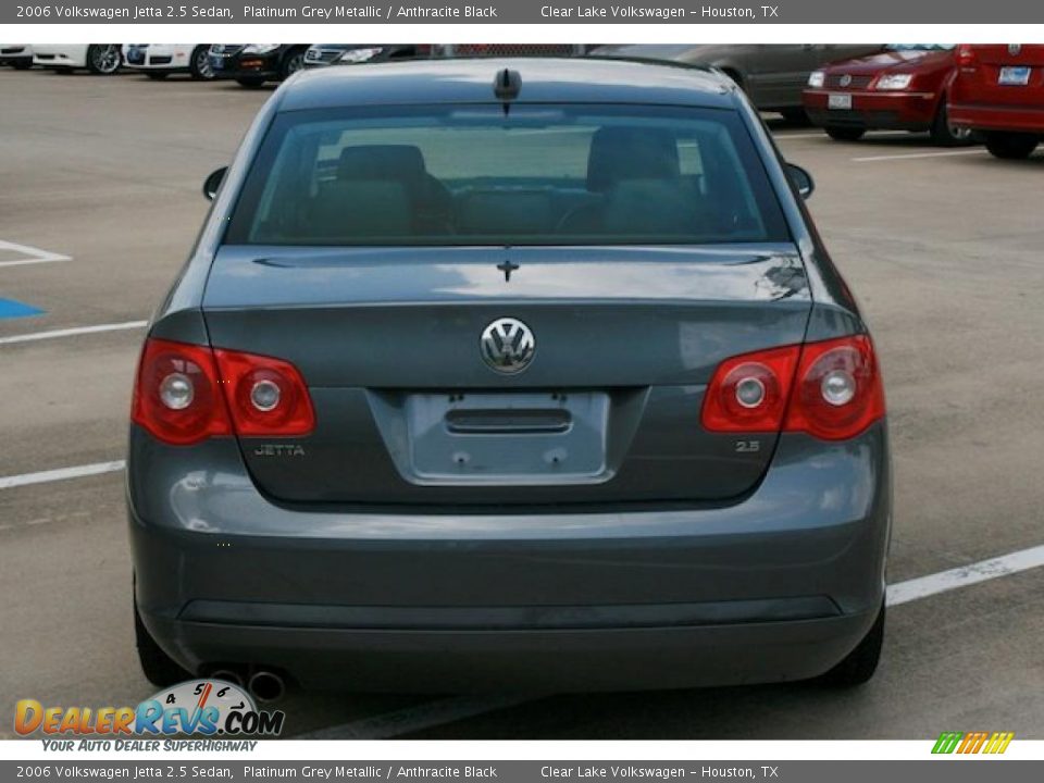 2006 Volkswagen Jetta 2.5 Sedan Platinum Grey Metallic / Anthracite Black Photo #15
