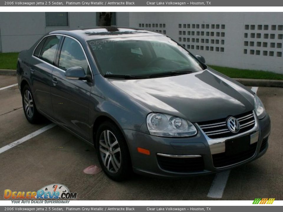 2006 Volkswagen Jetta 2.5 Sedan Platinum Grey Metallic / Anthracite Black Photo #19