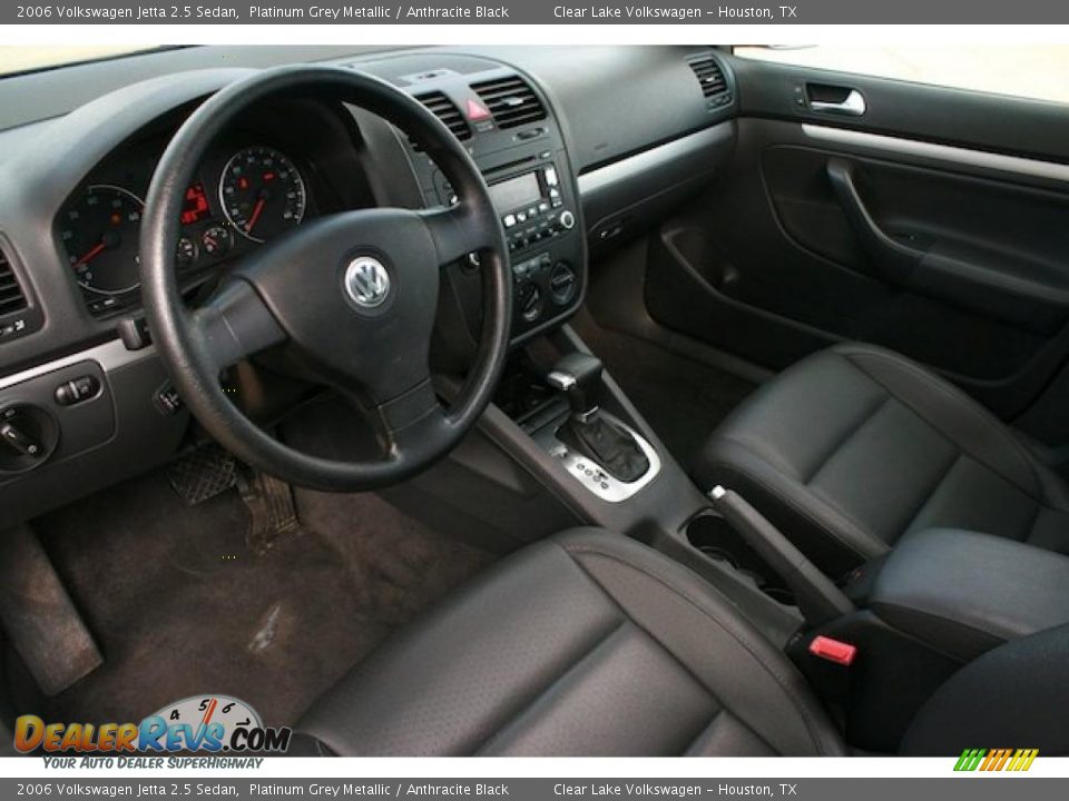 2006 Volkswagen Jetta 2.5 Sedan Platinum Grey Metallic / Anthracite Black Photo #21