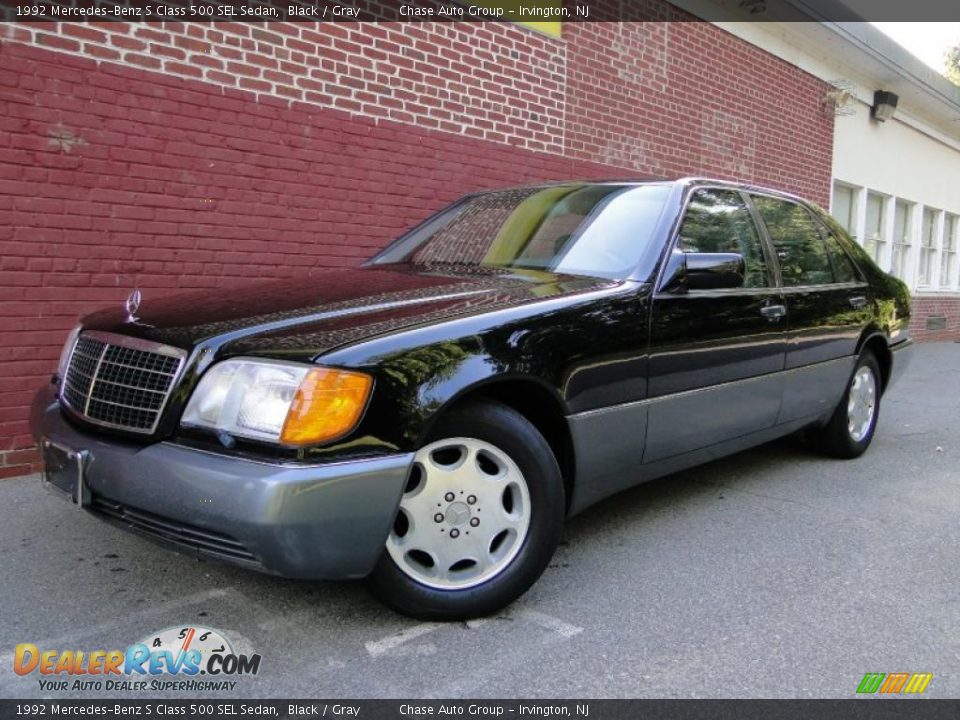 1992 Mercedes-Benz S Class 500 SEL Sedan Black / Gray Photo #2