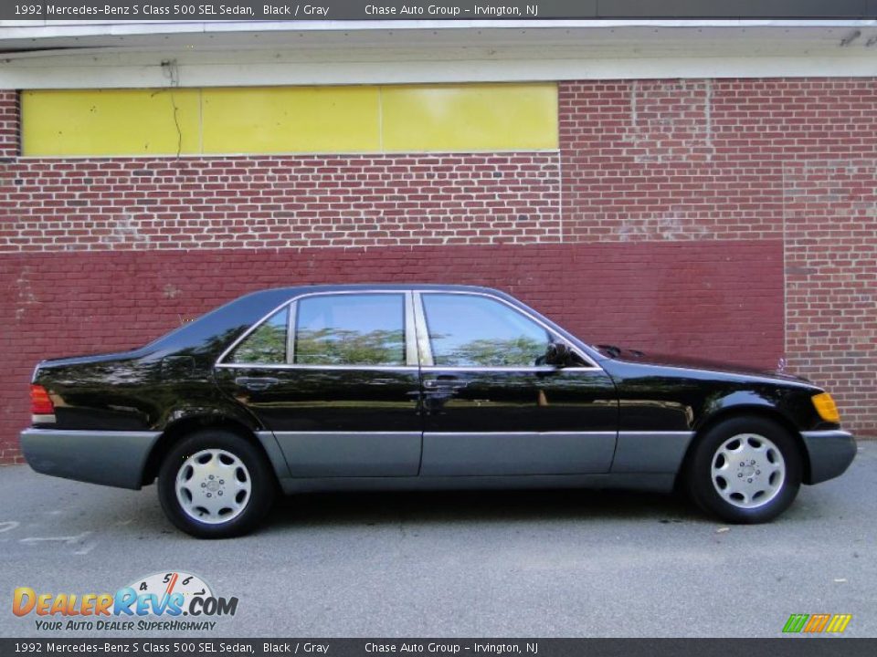 1992 Mercedes-Benz S Class 500 SEL Sedan Black / Gray Photo #4