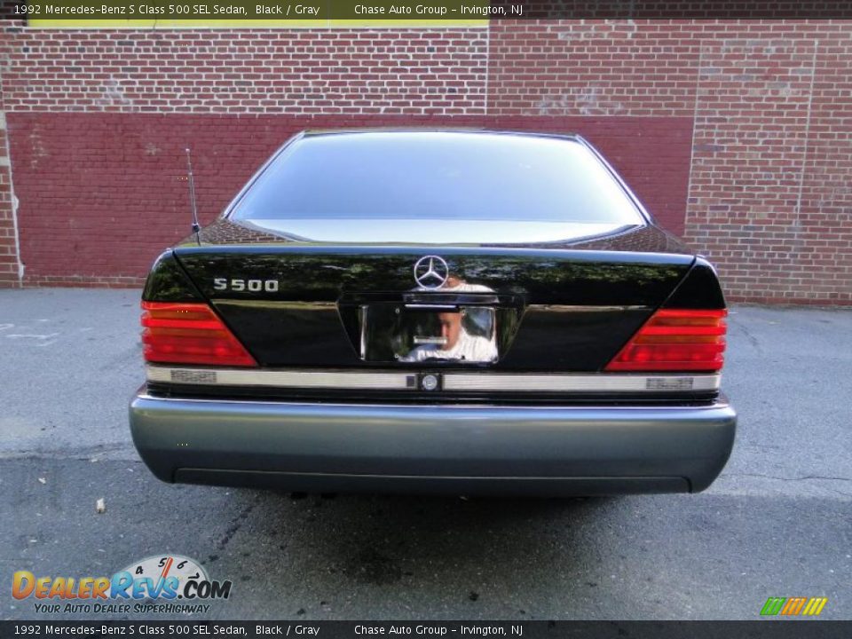 1992 Mercedes-Benz S Class 500 SEL Sedan Black / Gray Photo #9