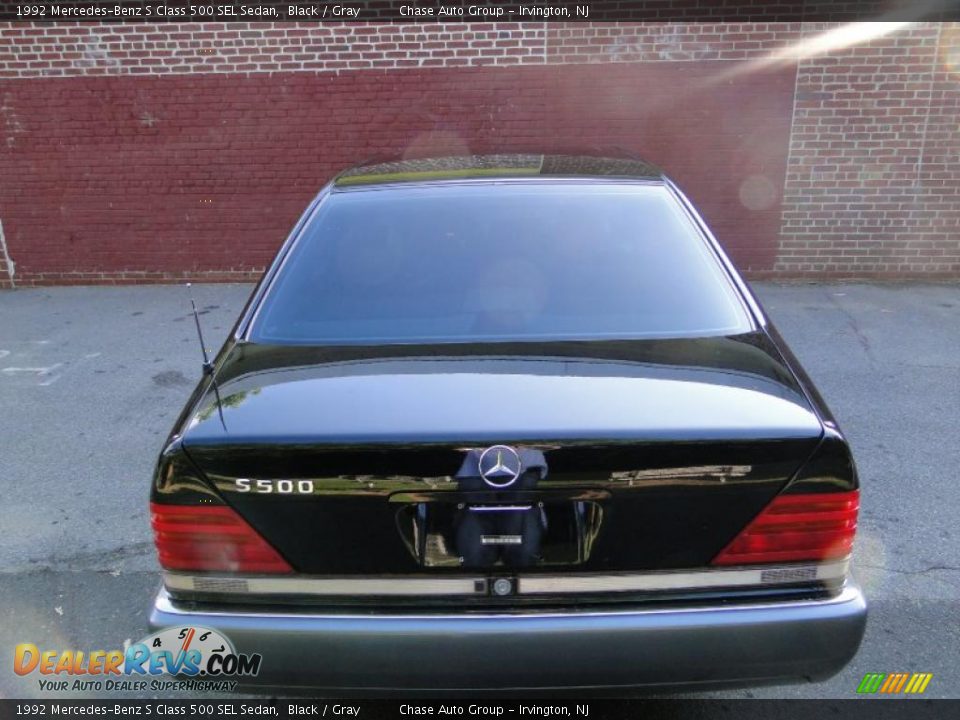 1992 Mercedes-Benz S Class 500 SEL Sedan Black / Gray Photo #10