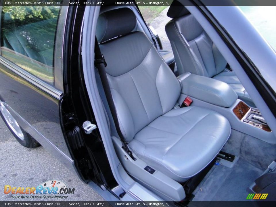1992 Mercedes-Benz S Class 500 SEL Sedan Black / Gray Photo #21