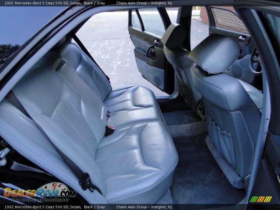 1992 Mercedes-Benz S Class 500 SEL Sedan Black / Gray Photo #23