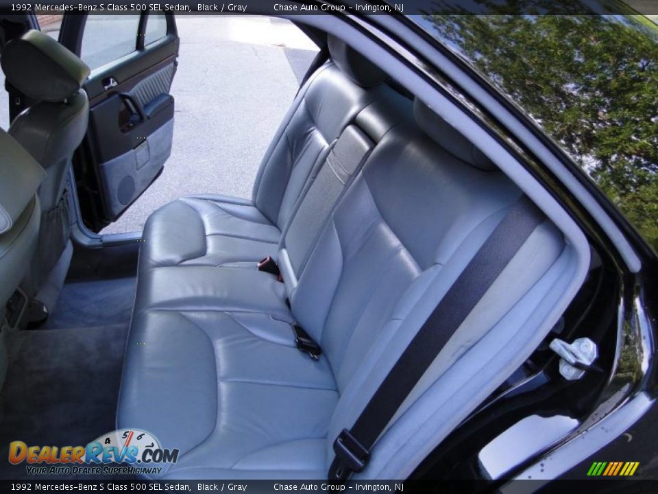 1992 Mercedes-Benz S Class 500 SEL Sedan Black / Gray Photo #25