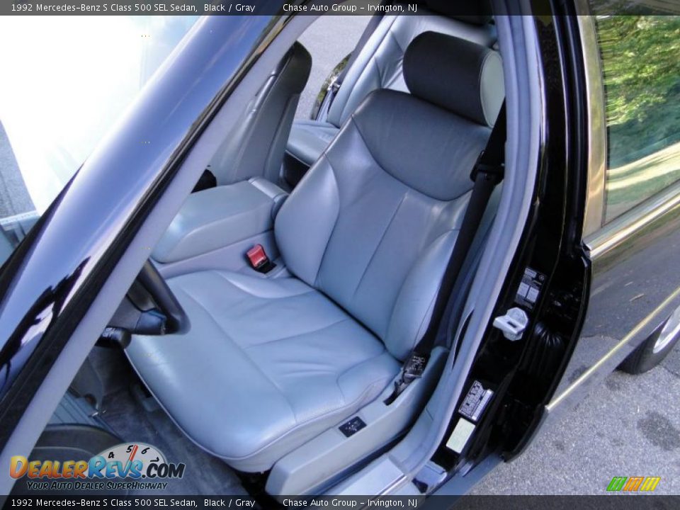 1992 Mercedes-Benz S Class 500 SEL Sedan Black / Gray Photo #26