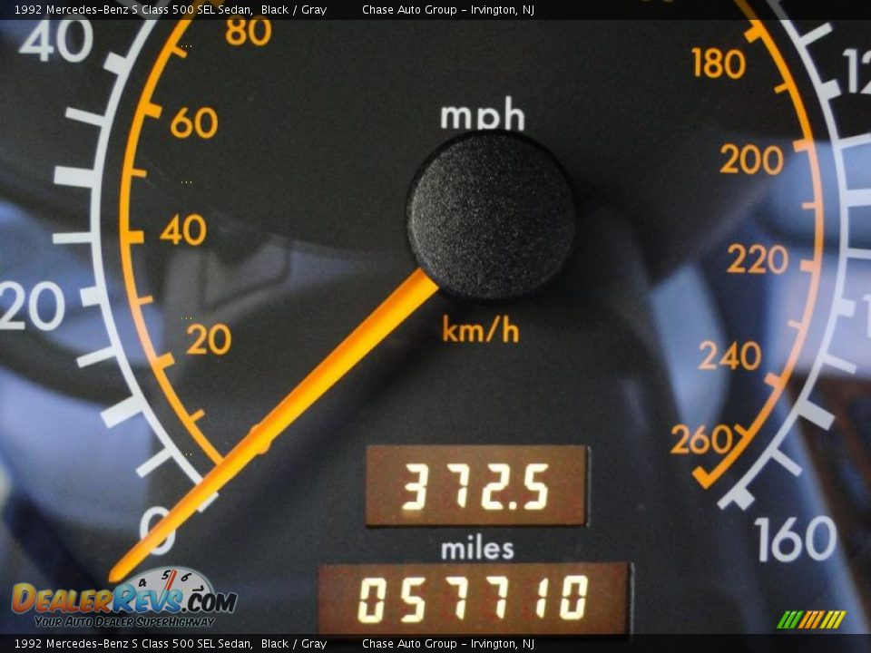 1992 Mercedes-Benz S Class 500 SEL Sedan Black / Gray Photo #30