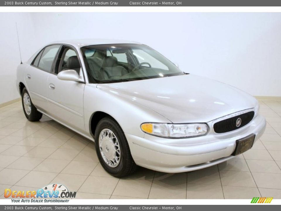 2003 Buick Century Custom Sterling Silver Metallic / Medium Gray Photo #1