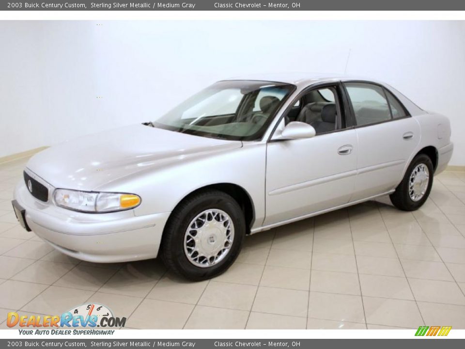 2003 Buick Century Custom Sterling Silver Metallic / Medium Gray Photo #3