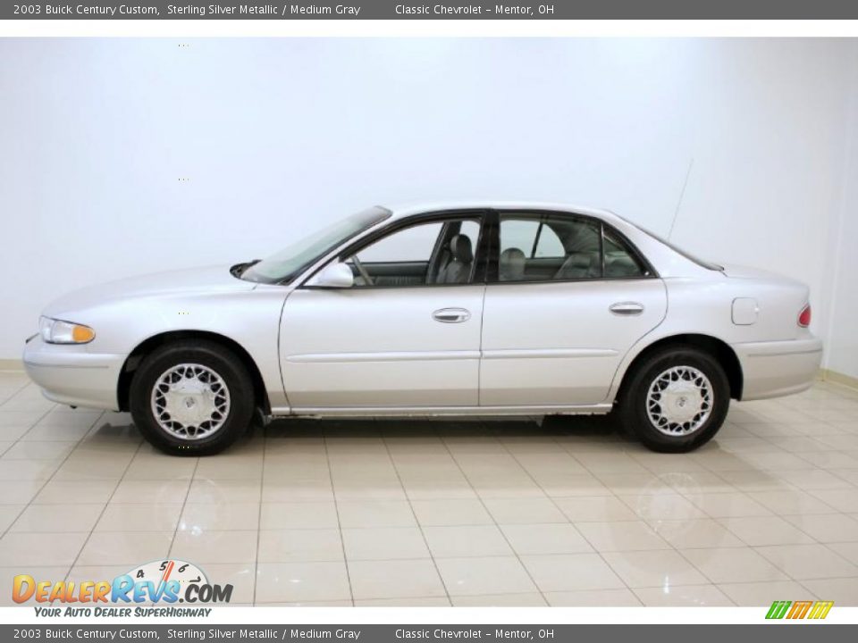 2003 Buick Century Custom Sterling Silver Metallic / Medium Gray Photo #4