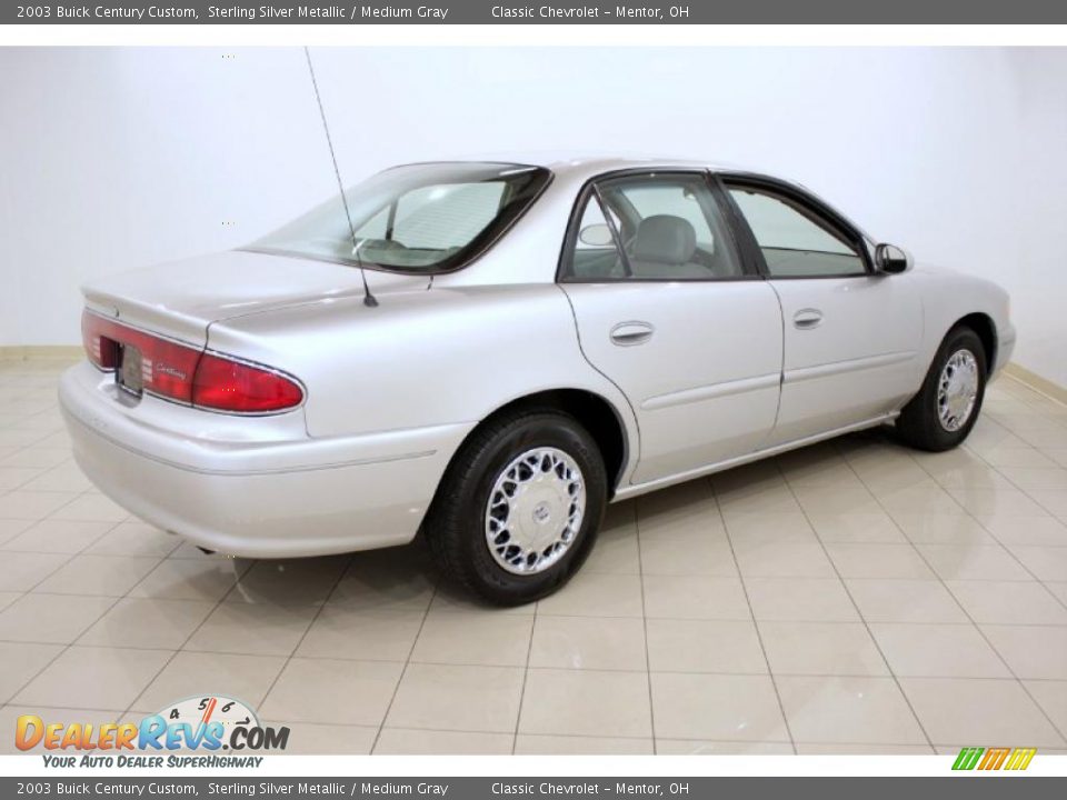2003 Buick Century Custom Sterling Silver Metallic / Medium Gray Photo #6