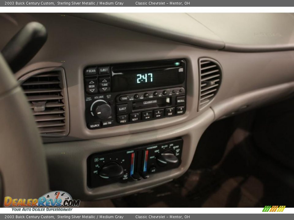 2003 Buick Century Custom Sterling Silver Metallic / Medium Gray Photo #12