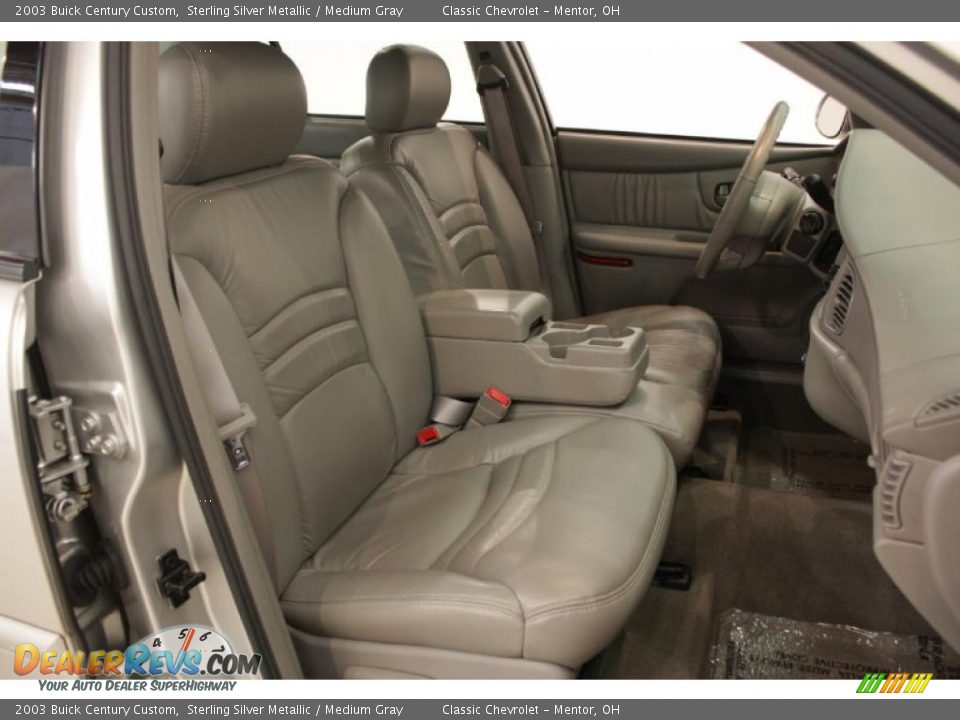 2003 Buick Century Custom Sterling Silver Metallic / Medium Gray Photo #13