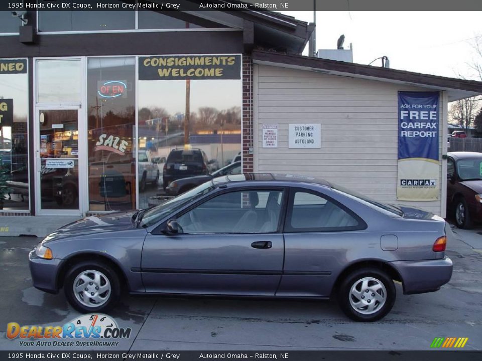 1995 Honda Civic DX Coupe Horizon Grey Metallic / Grey Photo #1