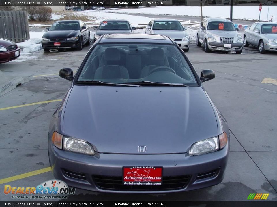 1995 Honda Civic DX Coupe Horizon Grey Metallic / Grey Photo #15