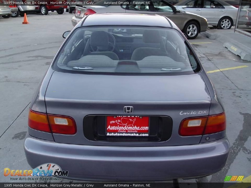 1995 Honda Civic DX Coupe Horizon Grey Metallic / Grey Photo #16