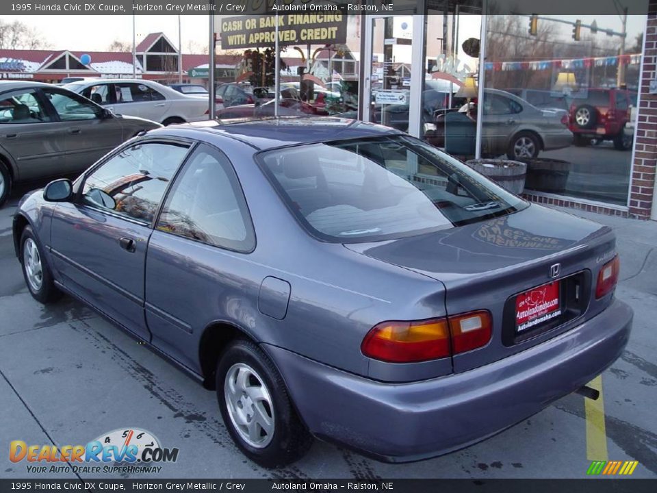 1995 Honda Civic DX Coupe Horizon Grey Metallic / Grey Photo #17