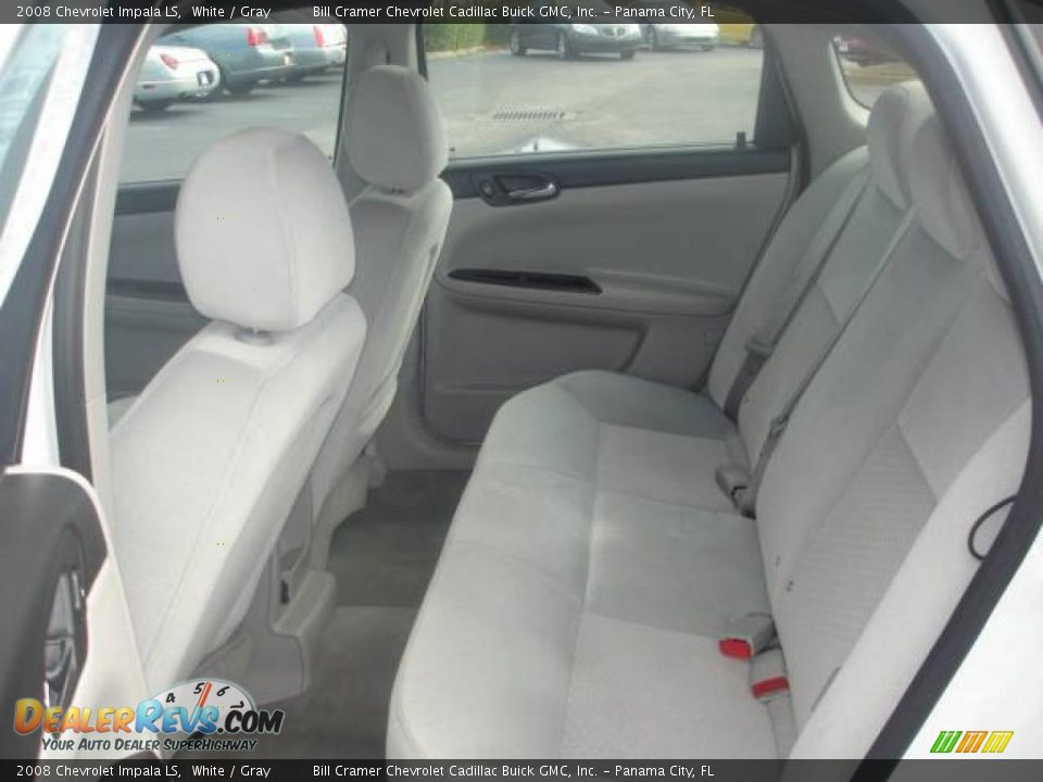 2008 Chevrolet Impala LS White / Gray Photo #4