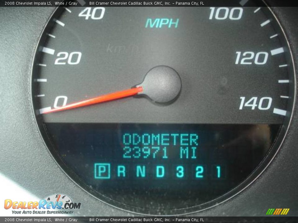 2008 Chevrolet Impala LS White / Gray Photo #7