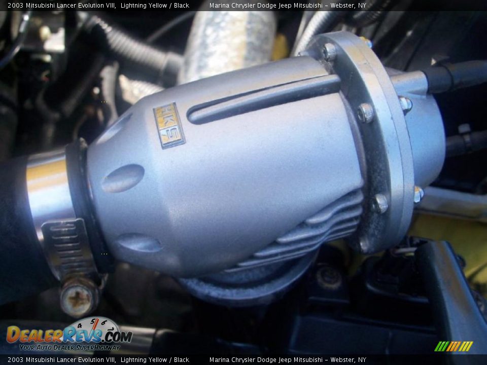 2003 Mitsubishi Lancer Evolution VIII Lightning Yellow / Black Photo #19