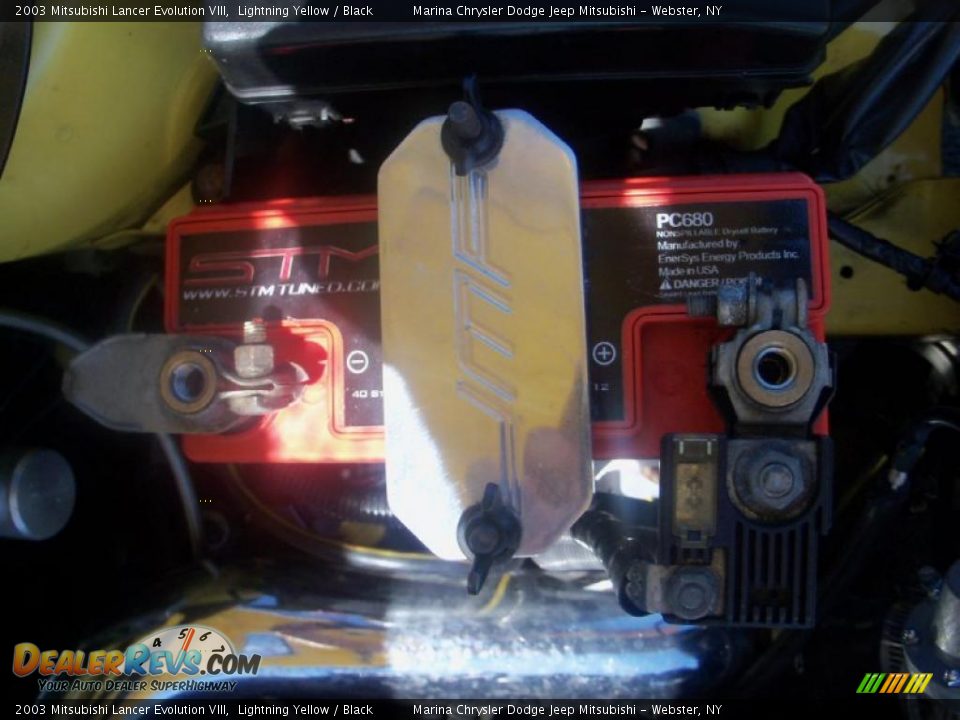 2003 Mitsubishi Lancer Evolution VIII Lightning Yellow / Black Photo #20