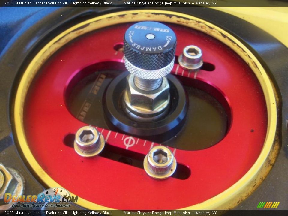 2003 Mitsubishi Lancer Evolution VIII Lightning Yellow / Black Photo #21