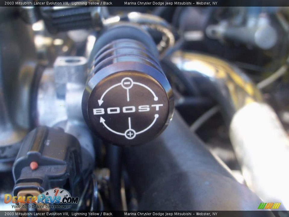 2003 Mitsubishi Lancer Evolution VIII Lightning Yellow / Black Photo #23