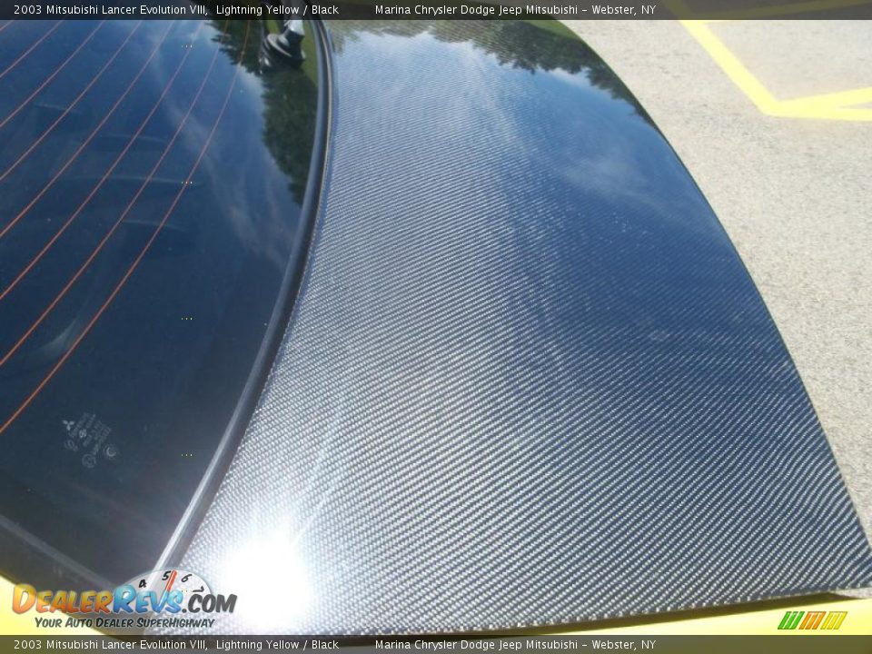 2003 Mitsubishi Lancer Evolution VIII Lightning Yellow / Black Photo #25