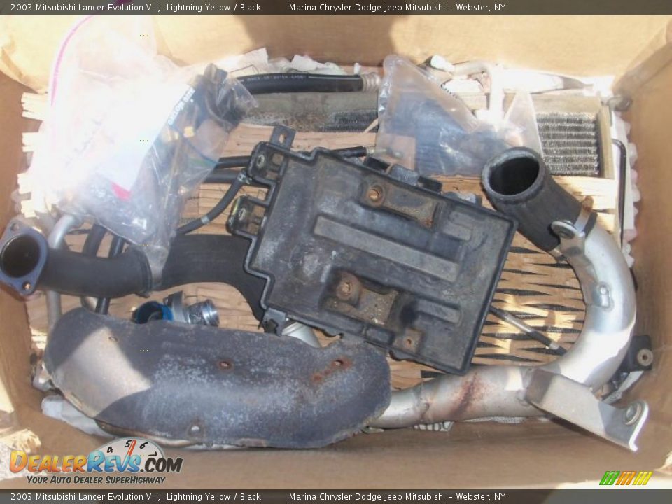2003 Mitsubishi Lancer Evolution VIII Lightning Yellow / Black Photo #30