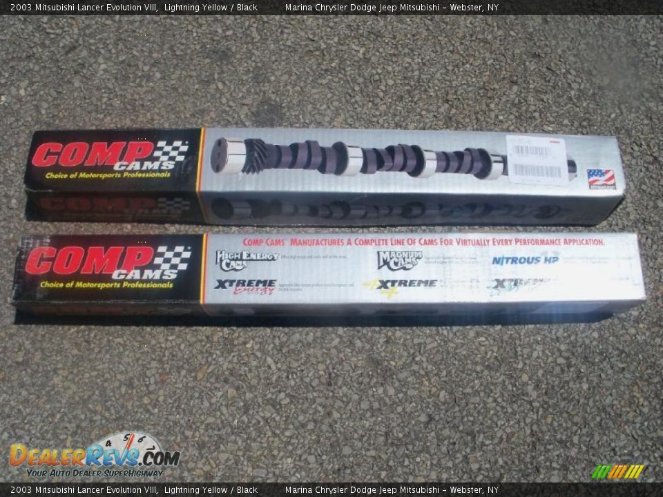 2003 Mitsubishi Lancer Evolution VIII Lightning Yellow / Black Photo #31