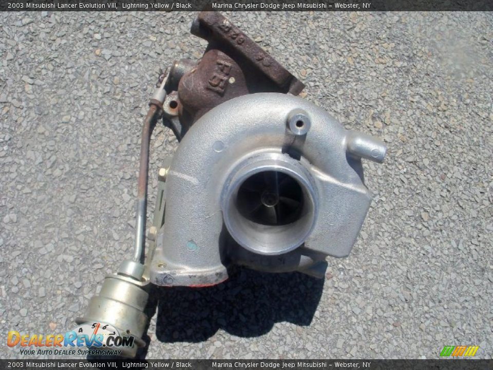 2003 Mitsubishi Lancer Evolution VIII Lightning Yellow / Black Photo #32