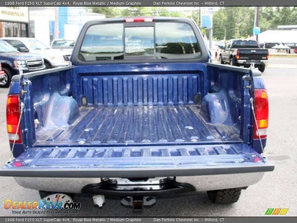 1998 Ford F150 XLT SuperCab 4x4 Royal Blue Metallic / Medium Graphite Photo #7