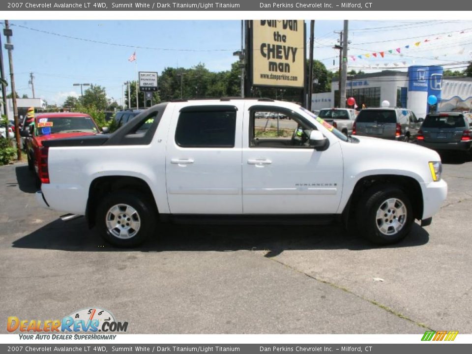 2007 Chevrolet Avalanche LT 4WD Summit White / Dark Titanium/Light Titanium Photo #4