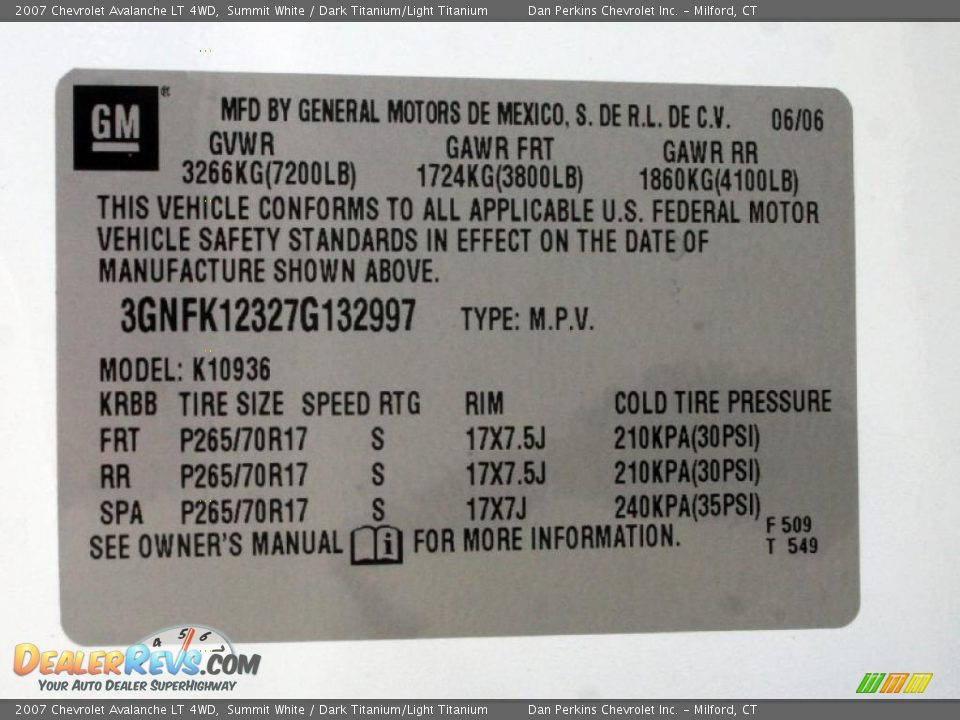 2007 Chevrolet Avalanche LT 4WD Summit White / Dark Titanium/Light Titanium Photo #25