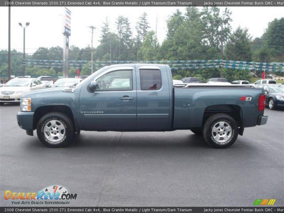 2008 Chevrolet Silverado 1500 Z71 Extended Cab 4x4 Blue Granite Metallic / Light Titanium/Dark Titanium Photo #4