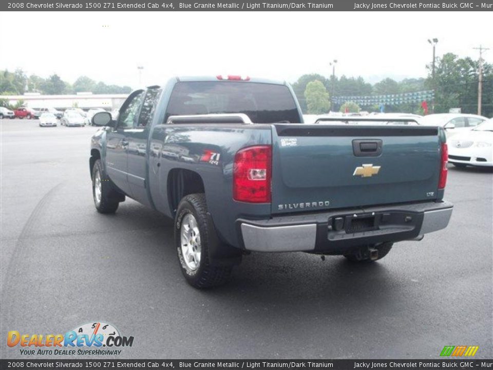 2008 Chevrolet Silverado 1500 Z71 Extended Cab 4x4 Blue Granite Metallic / Light Titanium/Dark Titanium Photo #5