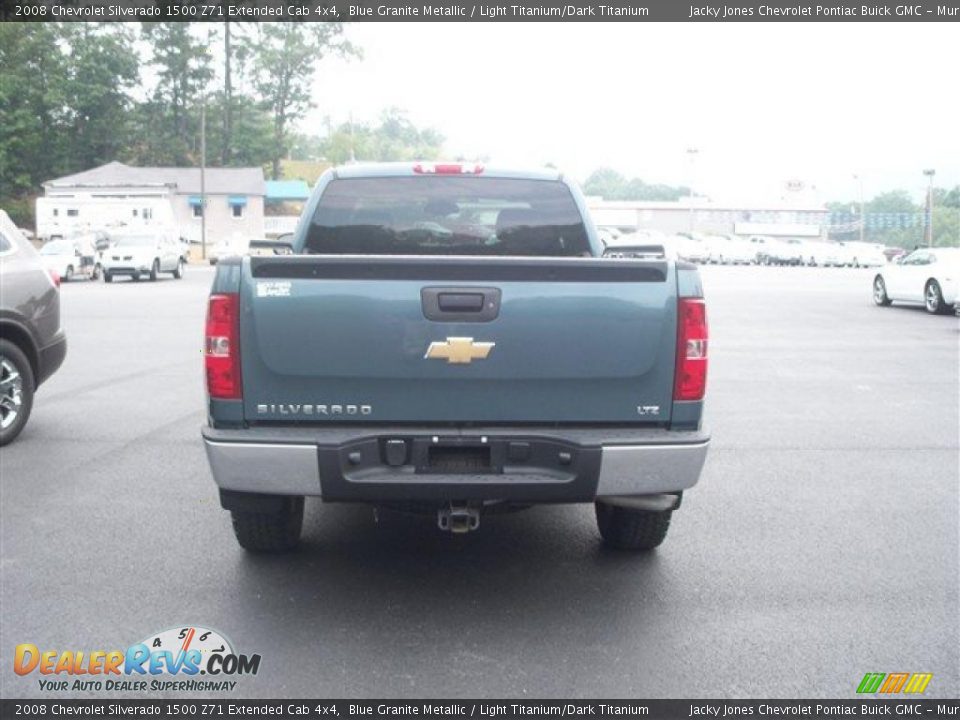 2008 Chevrolet Silverado 1500 Z71 Extended Cab 4x4 Blue Granite Metallic / Light Titanium/Dark Titanium Photo #7