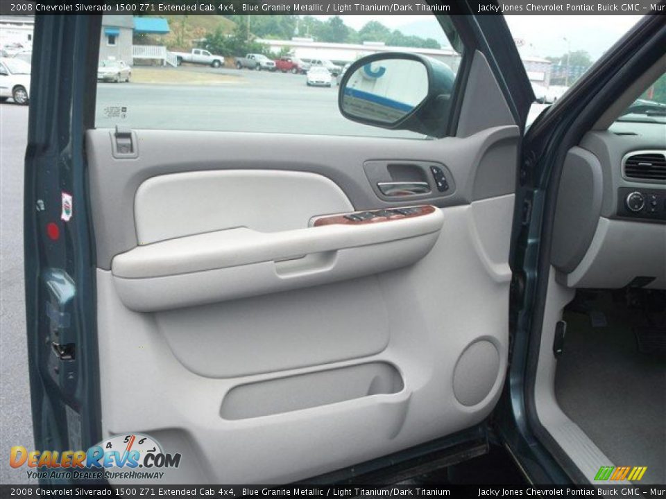 2008 Chevrolet Silverado 1500 Z71 Extended Cab 4x4 Blue Granite Metallic / Light Titanium/Dark Titanium Photo #10