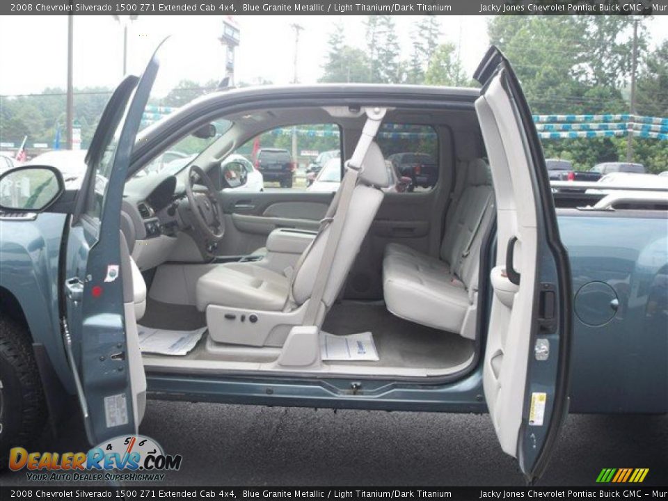 2008 Chevrolet Silverado 1500 Z71 Extended Cab 4x4 Blue Granite Metallic / Light Titanium/Dark Titanium Photo #13
