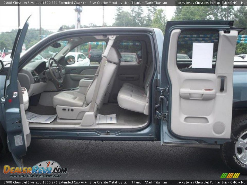 2008 Chevrolet Silverado 1500 Z71 Extended Cab 4x4 Blue Granite Metallic / Light Titanium/Dark Titanium Photo #14