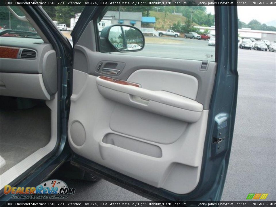 2008 Chevrolet Silverado 1500 Z71 Extended Cab 4x4 Blue Granite Metallic / Light Titanium/Dark Titanium Photo #15