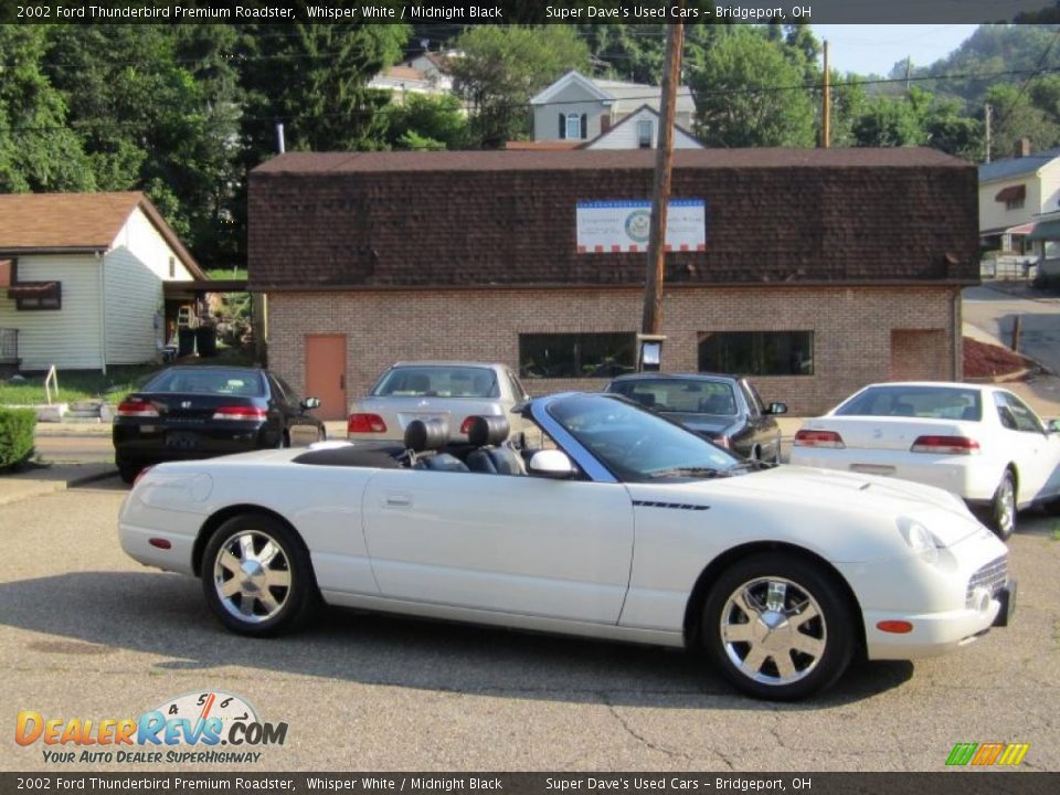 2002 Ford Thunderbird Premium Roadster Whisper White / Midnight Black Photo #3