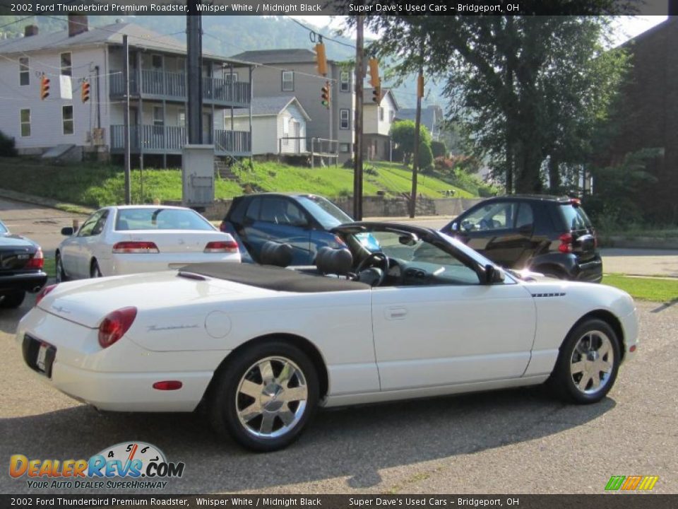 2002 Ford Thunderbird Premium Roadster Whisper White / Midnight Black Photo #4