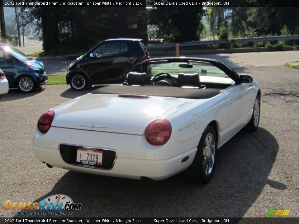 2002 Ford Thunderbird Premium Roadster Whisper White / Midnight Black Photo #5