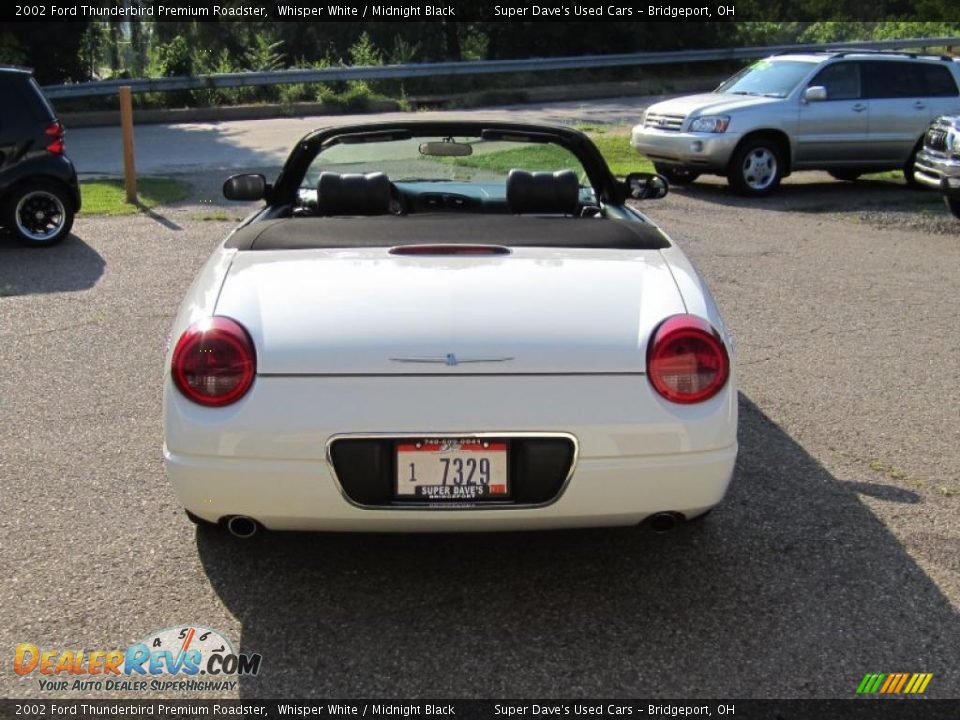 2002 Ford Thunderbird Premium Roadster Whisper White / Midnight Black Photo #6